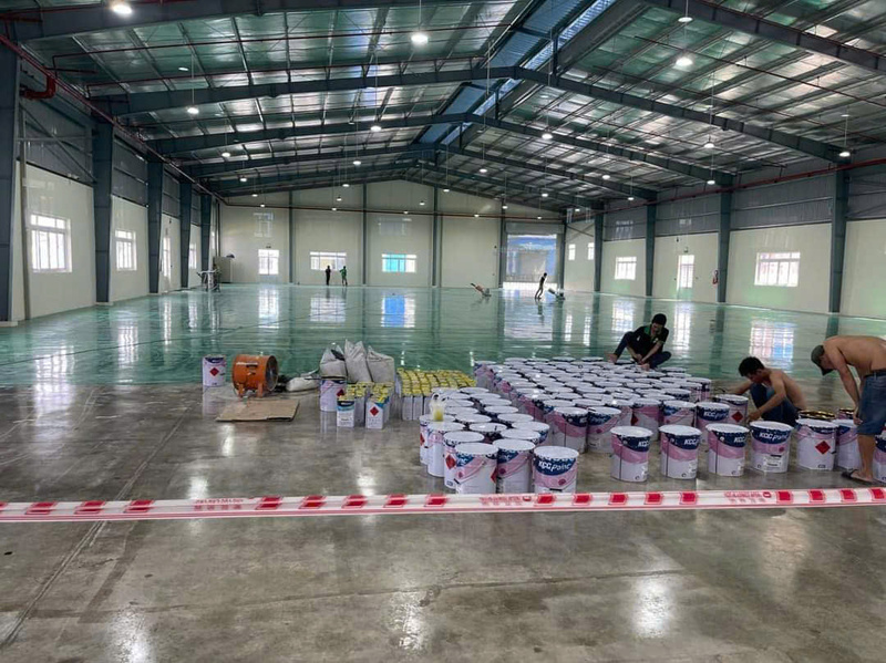 Dịch vụ sơn Epoxy cho sàn nhà xưởng